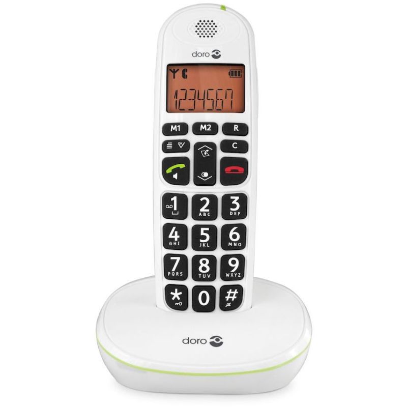 TELEPHONE SANS FIL (TSFISFIL) DORO Affi Lisible Son Claireampli PHONEEASY 100 W BLANC TELEPHONE SANS FIL (TSFISFIL) DORO Affi Lisible Son Claireampli PHONEEASY 100 W BLANC