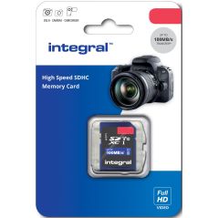 CARTE SECURE DIGITAL INTEGRAL SDHC 16GB V10 FULL HD INSDH 16 G-100 V 10