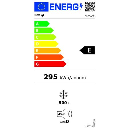 CONGELATEUR COFFRE FAGOR GEM 500l Aut40 H83,5l165 4* 45db E FCC500E