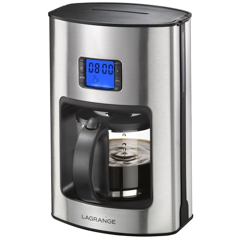 CAFETIERE FILTRE LAGRANGE Naos 12t 1000w Progr Inox 529001
