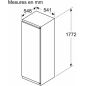 REFRIGERATEUR INTEGRE 1 PORTE BOSCH ENCASTRABLE S2 310l Ttut H177,5l56 35db EB KIR81NSE0