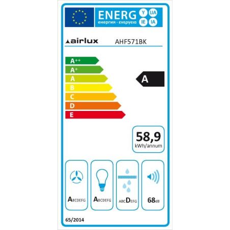 GROUPE AIRLUX 52cm 732m3 68db Led A Noir AHF 571 BK