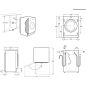 LAVE LINGE INTEGRABLE ELECTROLUX ENCASTRABLE 1400t 8kg Steamcare 69db BBA EW7F1482BI