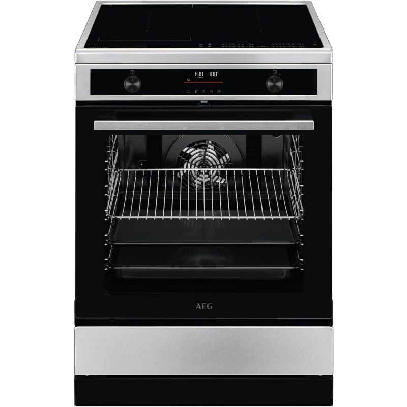 CUISINIERE DESSUS INDUCTION AEG MENAGER 60x60 4ind Pyro 73l A+ H2h Ino CIB6490APM