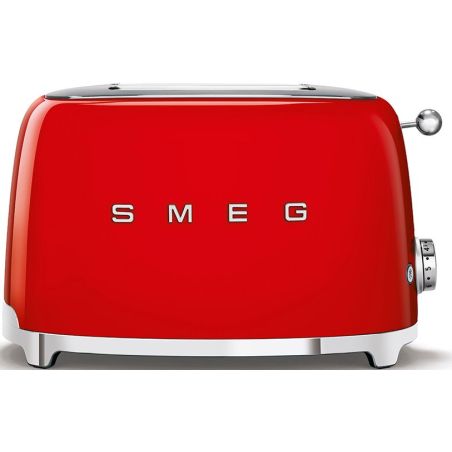 GRILLE PAIN TOASTER SMEG PEM Toaster 950w 2fentes Rouge TSF 01 RDEU