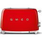 GRILLE PAIN TOASTER SMEG PEM Toaster 950w 2fentes Rouge TSF 01 RDEU