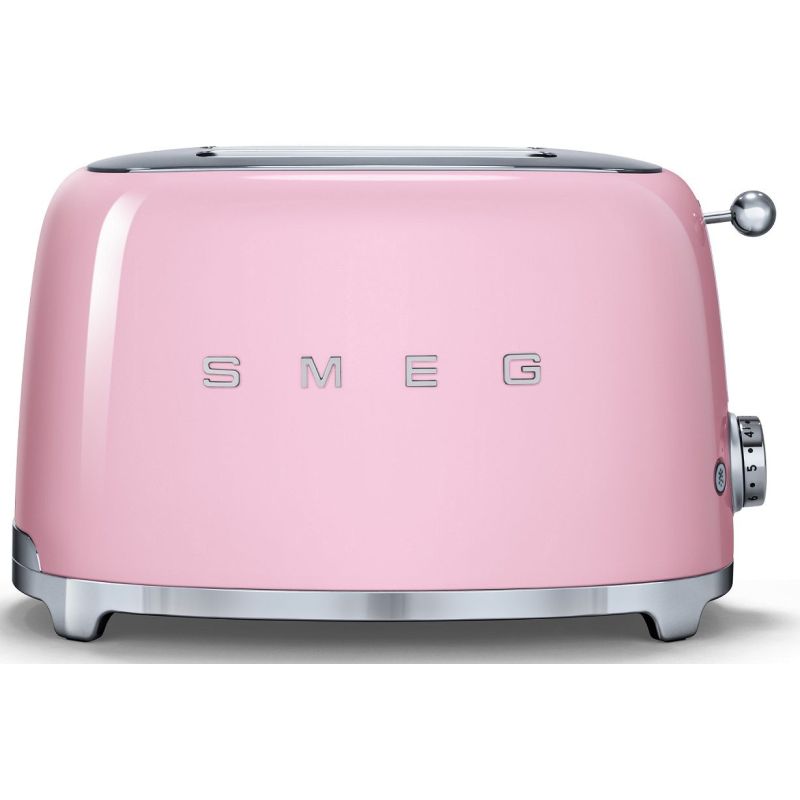 GRILLE PAIN TOASTER SMEG PEM Toaster 950w 2fentes Rose TSF 01 PKEU
