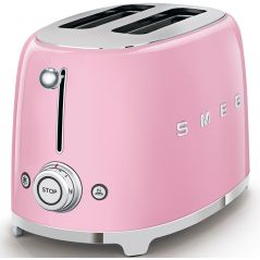 GRILLE PAIN TOASTER SMEG PEM Toaster 950w 2fentes Rose TSF 01 PKEU