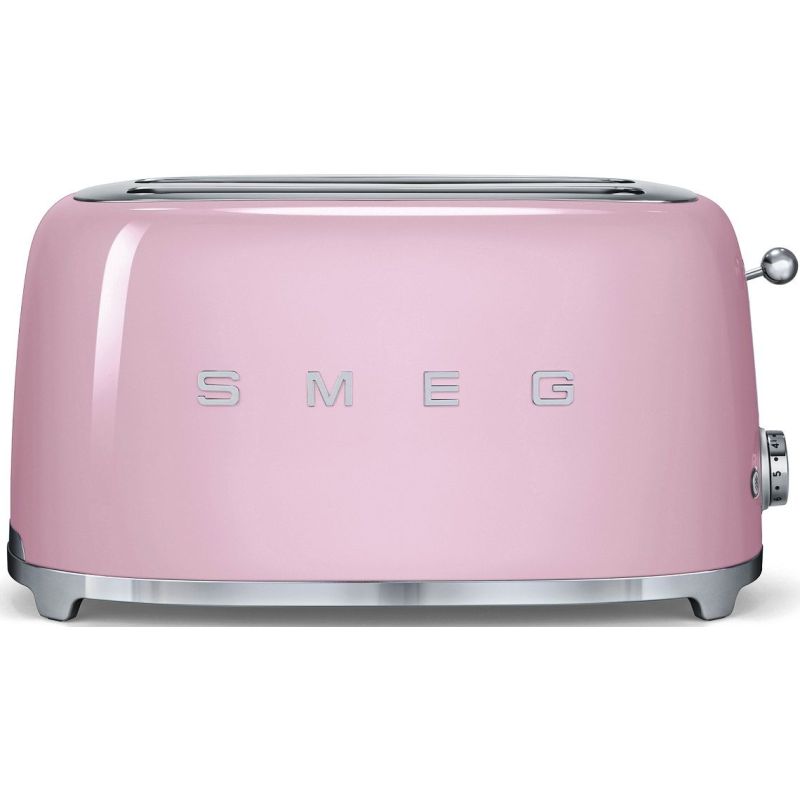 GRILLE PAIN TOASTER SMEG PEM 2fentes Xtra Larges 9prog Rose TSF 02 PKEU