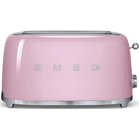 GRILLE PAIN TOASTER SMEG PEM 2fentes Xtra Larges 9prog Rose TSF 02 PKEU