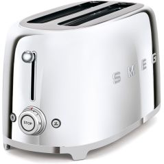 GRILLE PAIN TOASTER SMEG PEM 2fentes Xtra Larges 9prog Chr TSF 02 SSEU