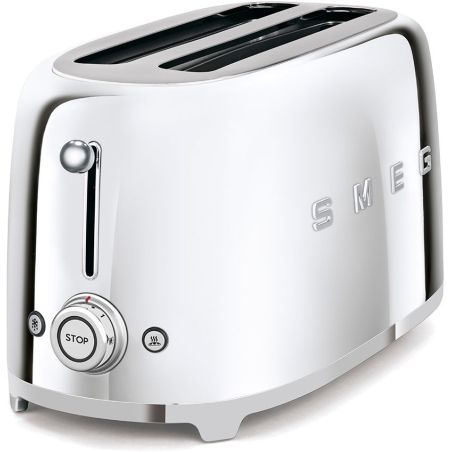 GRILLE PAIN TOASTER SMEG PEM 2fentes Xtra Larges 9prog Chr TSF 02 SSEU