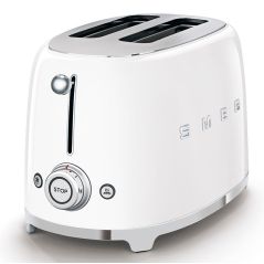 GRILLE PAIN TOASTER SMEG PEM Toaster 950w 2fentes Blanc TSF 01 WHEU