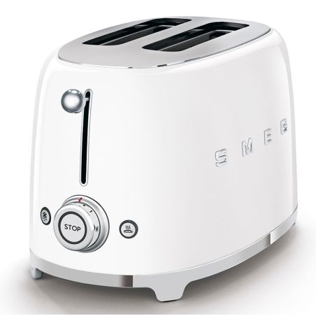 GRILLE PAIN TOASTER SMEG PEM Toaster 950w 2fentes Blanc TSF 01 WHEU