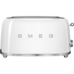 GRILLE PAIN TOASTER SMEG PEM 2fentes Xtra Larges 9prog Blan TSF 02 WHEU