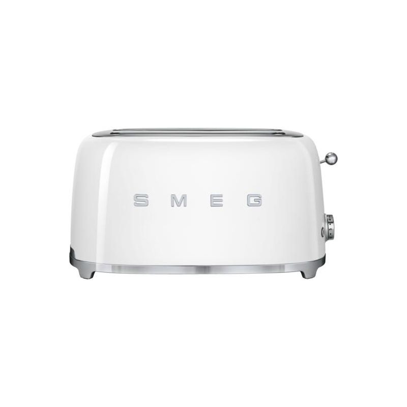 GRILLE PAIN TOASTER SMEG PEM 2fentes Xtra Larges 9prog Blan TSF 02 WHEU