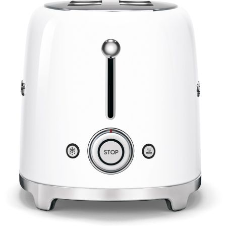 GRILLE PAIN TOASTER SMEG PEM 2fentes Xtra Larges 9prog Blan TSF 02 WHEU