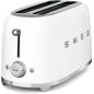 GRILLE PAIN TOASTER SMEG PEM 2fentes Xtra Larges 9prog Blan TSF 02 WHEU