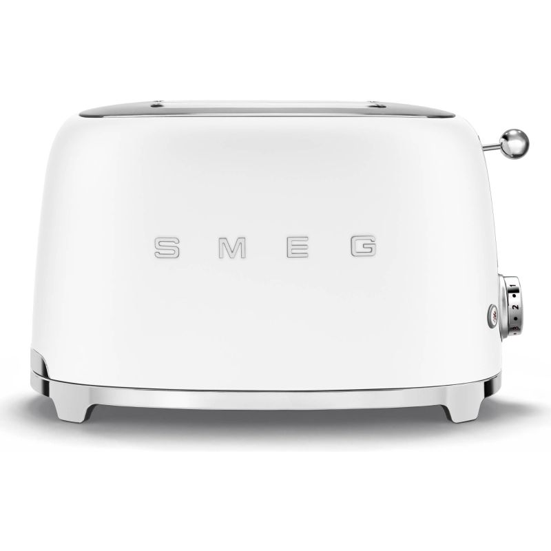 GRILLE PAIN TOASTER SMEG PEM Toaster2tr 9prog Blanc Mat TSF01WHMEU