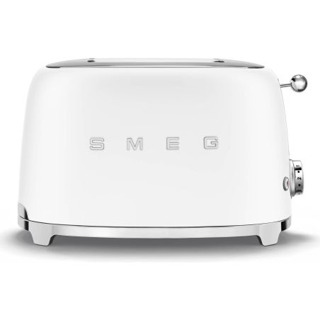 GRILLE PAIN TOASTER SMEG PEM Toaster2tr 9prog Blanc Mat TSF01WHMEU