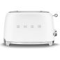 GRILLE PAIN TOASTER SMEG PEM Toaster2tr 9prog Blanc Mat TSF01WHMEU