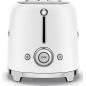 GRILLE PAIN TOASTER SMEG PEM Toaster2tr 9prog Blanc Mat TSF01WHMEU