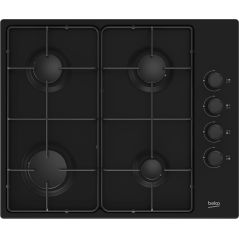 TABLE GAZ BEKO MENAGER 4gaz 60cm Cdes Lat Email Noir HIGG64123SB