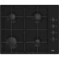 TABLE GAZ BEKO MENAGER 4gaz 60cm Cdes Lat Email Noir HIGG64123SB