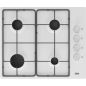 TABLE GAZ BEKO MENAGER 4gaz 60cm Cdes Lat Email Blanc HIGG64123SW