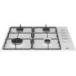TABLE GAZ BEKO MENAGER 4gaz 60cm Cdes Lat Email Blanc HIGG64123SW