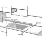 TABLE GAZ BEKO MENAGER 4gaz 60cm Cdes Lat Email Blanc HIGG64123SW