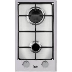 DOMINO GAZ BEKO MENAGER 2gaz 30cm Cdes Front Inox HDCG32220FX