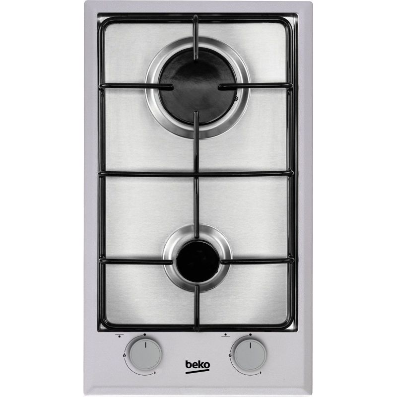 DOMINO GAZ BEKO MENAGER 2gaz 30cm Cdes Front Inox HDCG32220FX