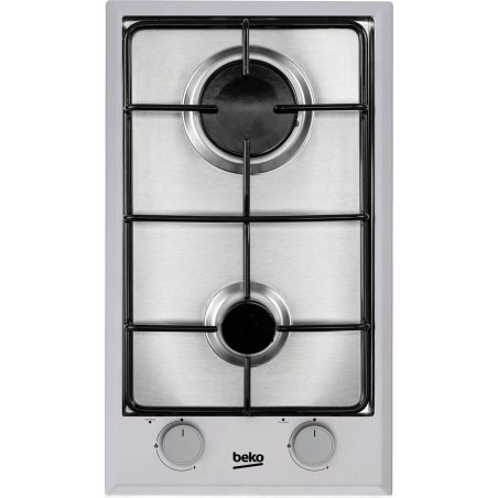 DOMINO GAZ BEKO MENAGER 2gaz 30cm Cdes Front Inox HDCG32220FX