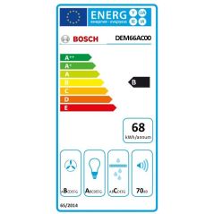 HOTTE TIROIR ET ESCAMOTABLE BOSCH ENCASTRABLE Ser2 60cm 625m3 70db B Silver DEM66AC00