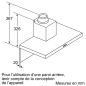 HOTTE DECOR BOSCH ENCASTRABLE Ser2 90cm 330m3 64db D Inox DWB 94 BC 50