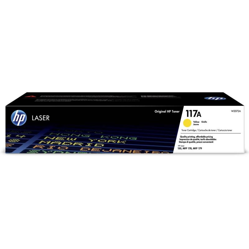 CONSOMMABLE LASER HEWLETT PACKARD Toner Yellow PMFP M 179 W2072A