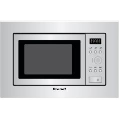 MICRO ONDES MONO FONCTION ENCA BRANDT ENCASTRABLE 17l 700w Quattropulse Inox BMS 6112 X