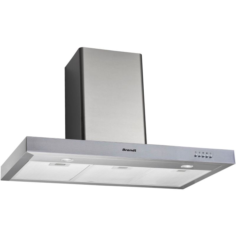 HOTTE DECOR BRANDT ENCASTRABLE Mur 90cm 617m3 70db B Inox BHB 6901 X