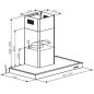 HOTTE DECOR BRANDT ENCASTRABLE Mur 90cm 617m3 70db B Inox BHB 6901 X