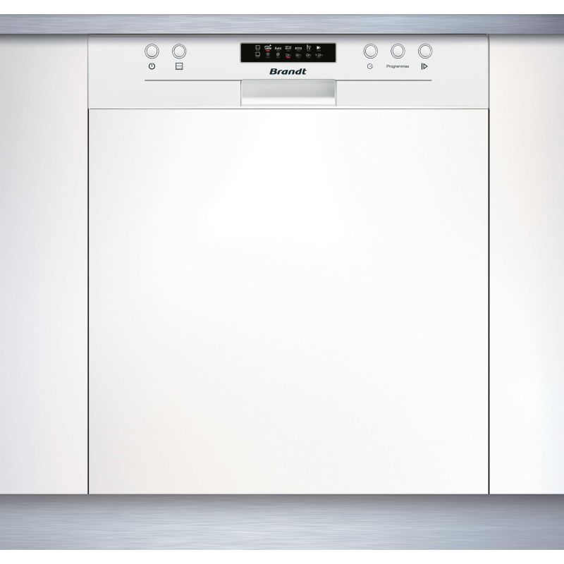 LAVE VAISSELLE INTEGRE 60CM BRANDT ENCASTRABLE 14c 6prg 4t 44db Ddif DB Blanc BDB424LW