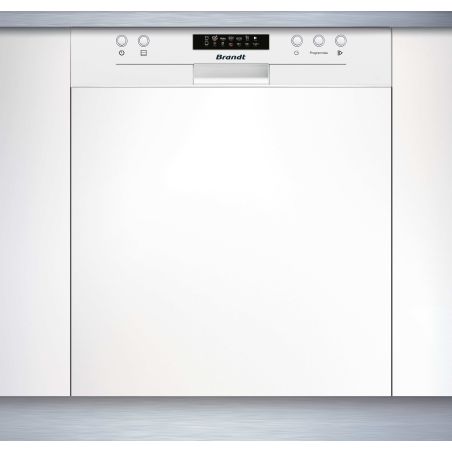 LAVE VAISSELLE INTEGRE 60CM BRANDT ENCASTRABLE 14c 6prg 4t 44db Ddif DB Blanc BDB424LW