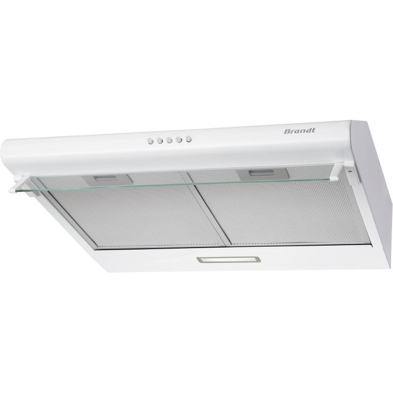 HOTTE VISIERE BRANDT ENCASTRABLE Visiere 60cm 322m3 62db C Blan BHC9602W