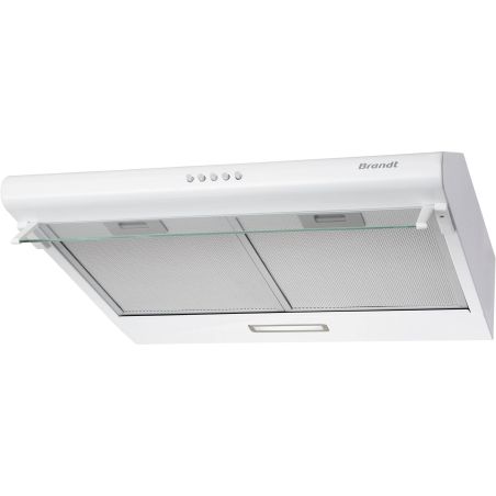 HOTTE VISIERE BRANDT ENCASTRABLE Visiere 60cm 322m3 62db C Blan BHC9602W