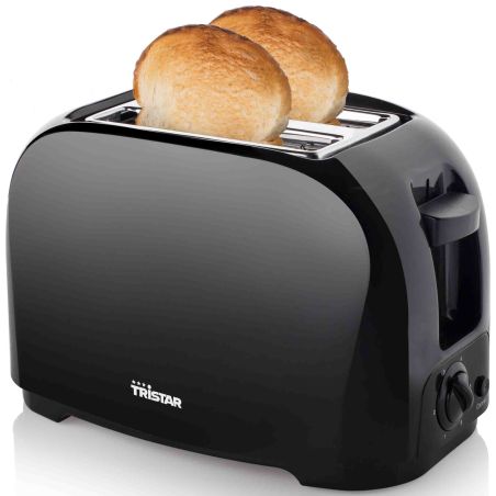 GRILLE PAIN TOASTER TRISTAR 2fentes 800w 6reglages Noir BR-1025