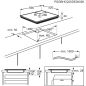 TABLE A INDUCTION ELECTROLUX ENCASTRABLE 3ind 60cm 7350w 3boost Cdes Se LIT60342CW/1