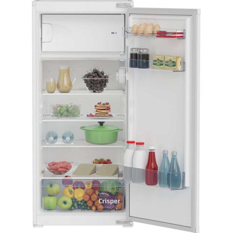 REFRIGERATEUR INTEGRE 1 PORTE BEKO MENAGER 175l 156+19 H121,5l54 4* 35db BSSA210K4SN