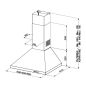 HOTTE DECOR BEKO MENAGER Pyram 90cm 400m3 64db D Inox CWB 9441 XNH