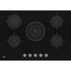TABLE VERRE BEKO MENAGER 4gaz + 1wok 75cm Cdes Front No HILW 75222 S