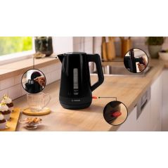 BOUILLOIRE BOSCH PAM Mymoment 1,7l 2400w Noir TWK1M123